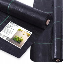 Agrotkanina 1,1x50m 70g juodos agrotekstilės tvirtas kilimėlis nuo piktžolių