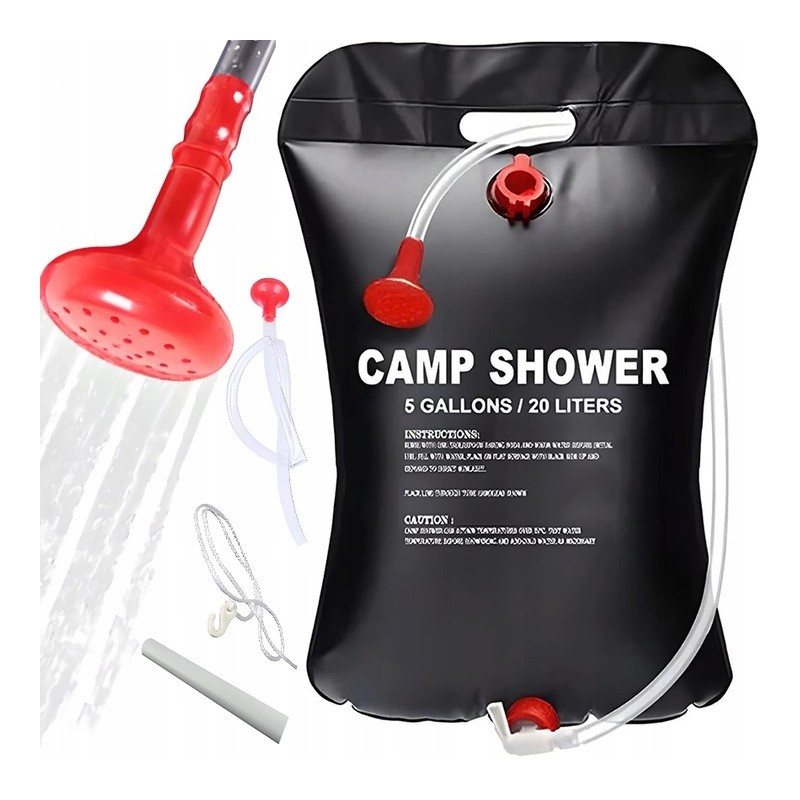 Solar camping field shower for camping tent 20l
