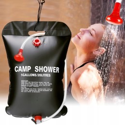 Solar camping field shower for camping tent 20l