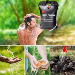 Solar camping field shower for camping tent 20l