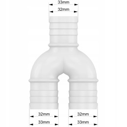 Baseino vamzdžio trišakio skirstytuvas 32mm bestway