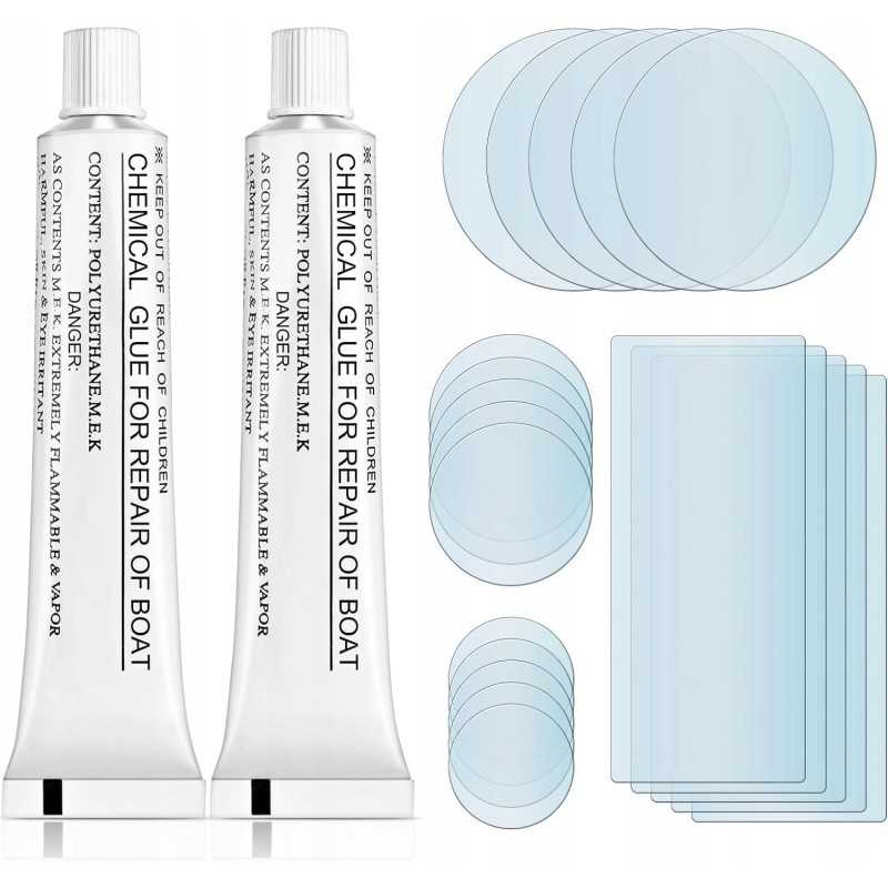 Sandarinimo juosta baseinams, čiužiniams, vandeniui atsparūs remontiniai pleistrai x20