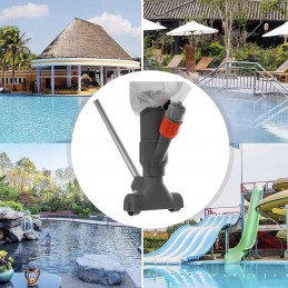Dulkių siurblys baseino dugnui valyti, baseino tinklelis, lazda tvenkiniams