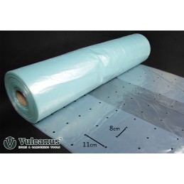 Perforuota dengiamoji folija Vulcanus Vua20r daržovėms su UV filtru, 3,6x10m, skaidri