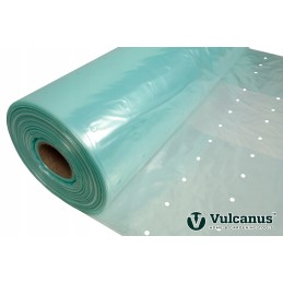 Perforuota dengiamoji folija Vulcanus Vua20r daržovėms su UV filtru, 3,6x10m, skaidri
