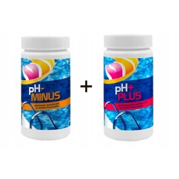 Gamix baseino cheminių medžiagų rinkinys baseinams ph minus 1 5 kg ir ph plius 1 kg
