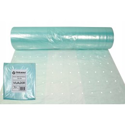 Perforuota dengiamoji folija Vulcanus Vua20r daržovėms su UV filtru, 3,6x10m, skaidri