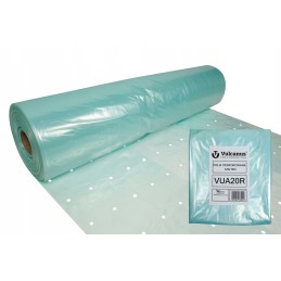 Perforuota dengiamoji folija Vulcanus Vua20r daržovėms su UV filtru, 3,6x10m, skaidri