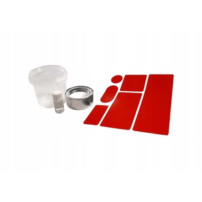 PVC klijų taisymo rinkinys 6 metų raudonam čiužiniui