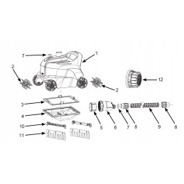 Dulkių siurblio žarnos antgalis 28001 28005 12863 intex