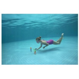 Vaivorykštinis pripučiamas baseino rinkinys 102 x 25 cm 3 vnt aštuonkojis nardymui