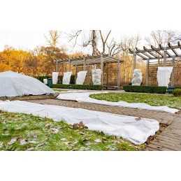 Apsauginė rankovė augalams, žieminis gaubtas, pagamintas iš UV agrotekstilės, baltas, 0,5x0,8 m