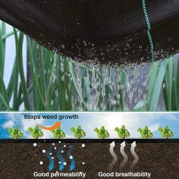 Agrotekstilė sodui, agrotekstilė, juodas kilimėlis sodo akmenims, 50 m