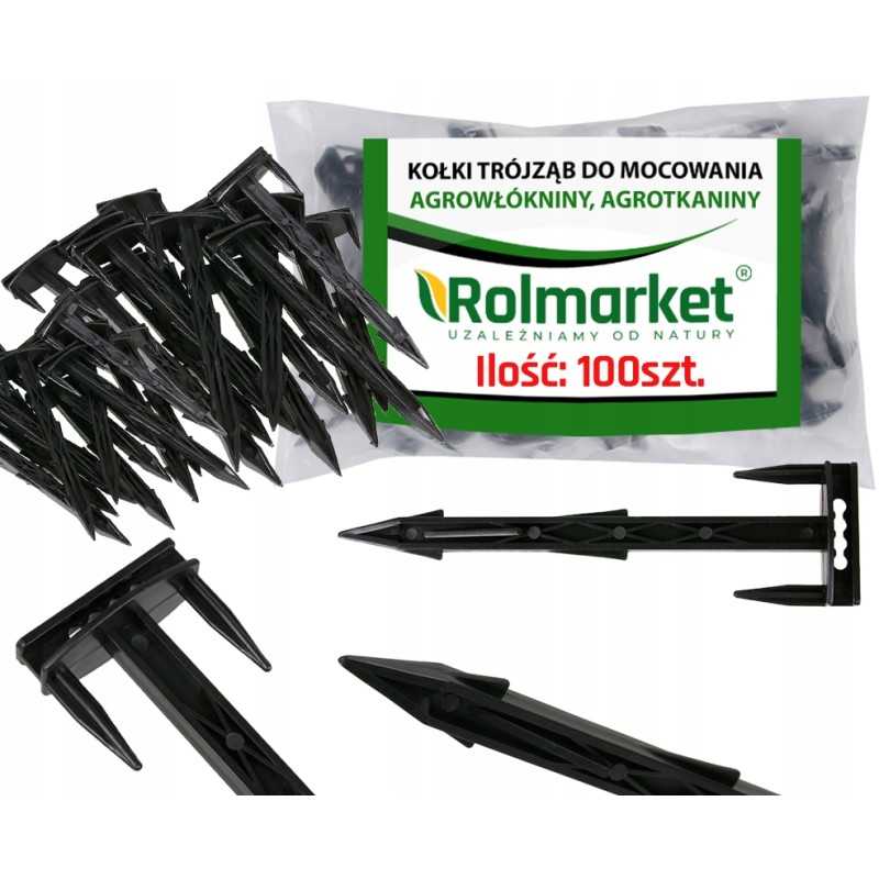 ✨ Profesionalūs 17/5 cm kaiščiai agrotekstilei, agrotekstilei ir geotekstilei tvirtinti ktm100r (100 vnt.)