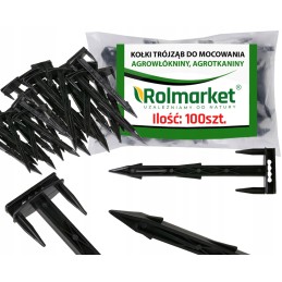 ✨ Profesionalūs 17/5 cm kaiščiai agrotekstilei, agrotekstilei ir geotekstilei tvirtinti ktm100r (100 vnt.)