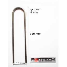 Metaliniai kaiščiai 4 mm viela agri tekstilei 100 vnt