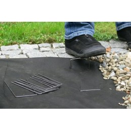 Smeigtukai agrotekstilei, metaliniai smeigtukai, 100 vnt., 15 cm