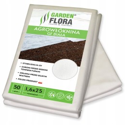 Balta agrotekstilė 50g, žieminė ir pavasarinė agrotekstilė 1,6x25m