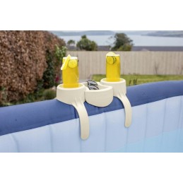 Padėkite sūkurinės vonios gėrimų laikiklį su SPA bestway 2 skyrių padėklu