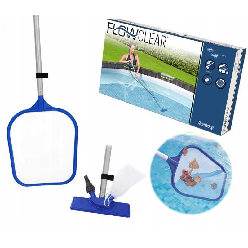 Tinklinis nusileidimo tinklas, baseino valymo rinkinys, sietelis