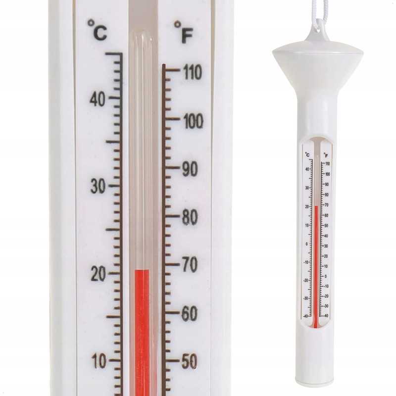 Topeq plaukiojantis baseino termometras 19x5x5 cm baltas