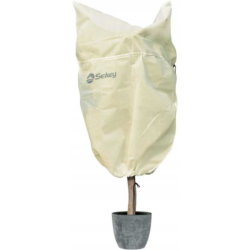 Augalų apsaugos maišelis 80g m2 su 2 virvelėmis ir užtrauktuku