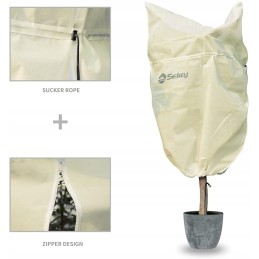 Augalų apsaugos maišelis 80g m2 su 2 virvelėmis ir užtrauktuku