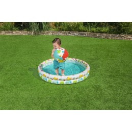 3in1 pripučiamas baseinas vaikams 122x20cm tropinis bestway plaukimo žiedas