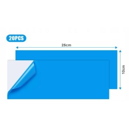 20x baseino remonto rinkinys, tvirti PVC čiužinio lipdukai