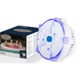 Baterija maitinamas baseino šviesos baseinas su SPA LED 7 spalvų bestway 60303