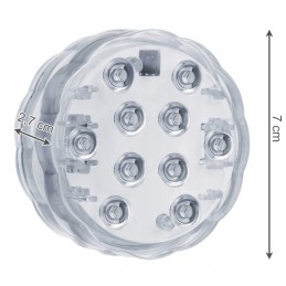 LED lempos 2x nuotolinio valdymo pultelis apšvietimas akvariumui, baseinui, tvenkiniui, atsparus vandeniui