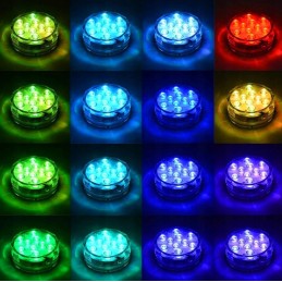 LED lempos 2x nuotolinio valdymo pultelis apšvietimas akvariumui, baseinui, tvenkiniui, atsparus vandeniui