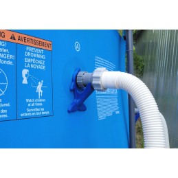 2x baseino vamzdžio atrama intex bestway baseinui su 32x38 redukcijos adapteriu