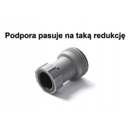 2x baseino vamzdžio atrama intex bestway baseinui su 32x38 redukcijos adapteriu