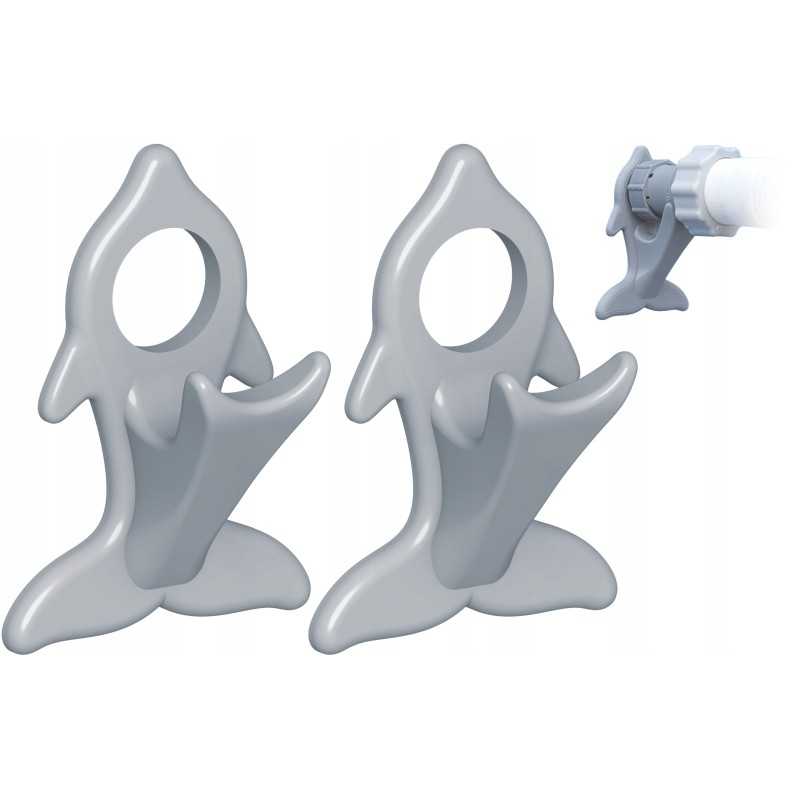 2x baseino vamzdžio atrama intex bestway baseinui su 32x38 redukcijos adapteriu