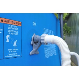 2x baseino vamzdžio atrama intex bestway baseinui su 32x38 redukcijos adapteriu