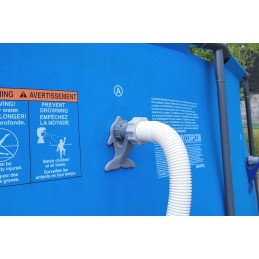 2x baseino vamzdžio atrama intex bestway baseinui su 32x38 redukcijos adapteriu