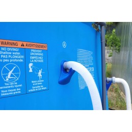 2x baseino vamzdžio atraminiai laikikliai intex bestway arba 32 mm baseino vamzdžio žarnai