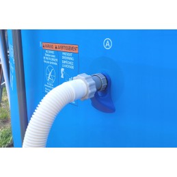 2x baseino vamzdžio atrama intex bestway baseinui su 32x38 redukcijos adapteriu