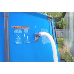 2x baseino vamzdžio atrama intex bestway baseinui su 32x38 redukcijos adapteriu