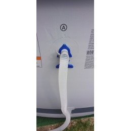 2x baseino vamzdžio atrama intex bestway baseinui su 32x38 redukcijos adapteriu