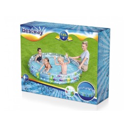 Apvalus pripučiamas baseinas vaikams, žalias, 102 cm