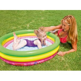 Spalvingas pripučiamas baseinas 102 x 25 cm bestway 51104