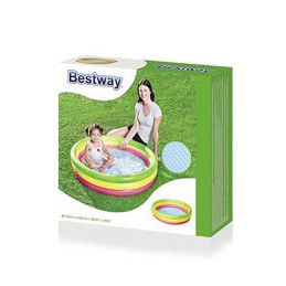 Spalvingas pripučiamas baseinas 102 x 25 cm bestway 51104