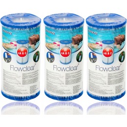 3 filtro įdėklai III tipo Bestway 58012 siurbliui
