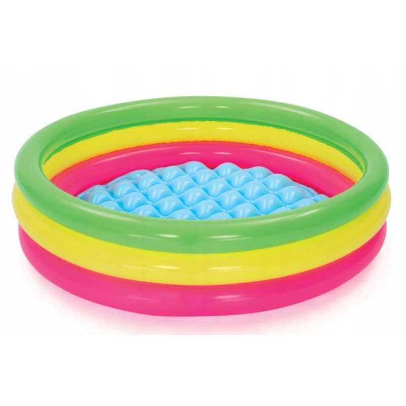 Trijų spalvų pripučiamas baseinas 102 x 25 cm bestway