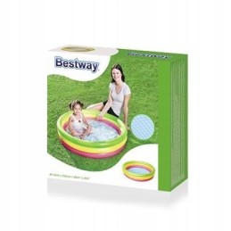 Trijų spalvų pripučiamas baseinas 102 x 25 cm bestway