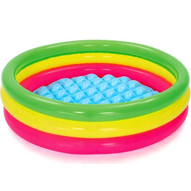 Trijų spalvų pripučiamas baseinas 102 x 25 cm bestway