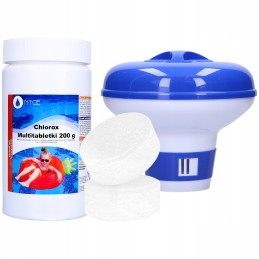 10in1 chloro tabletės baseinui, daugiafunkcinės 1kg 200g sūkurinei voniai