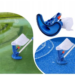 Dulkių siurblys baseino šepečiu su žarnos jungtimi